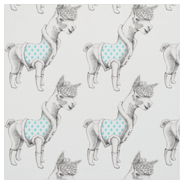 Alpaca Fabric Tyg (Provkarta)