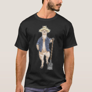 Alpaca Farmer Shovel T Shirt