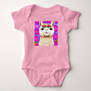 Alpaca Flowers T Shirt