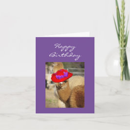 Alpaca Födelsedagskort Kort