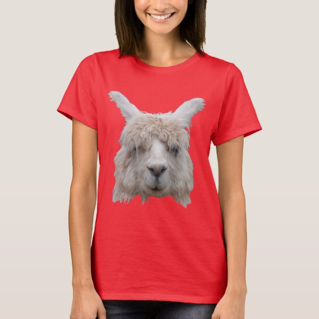 Alpaca från Peru Womens Football T-Shirt (Framsida)