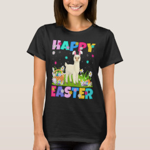 Alpaca Glad påsk Bunny Alpaca Påsk Söndag T Shirt