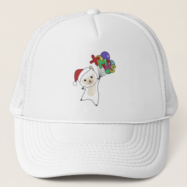 Alpaca God jul Winter Animals Alpacas Keps (Framsida)