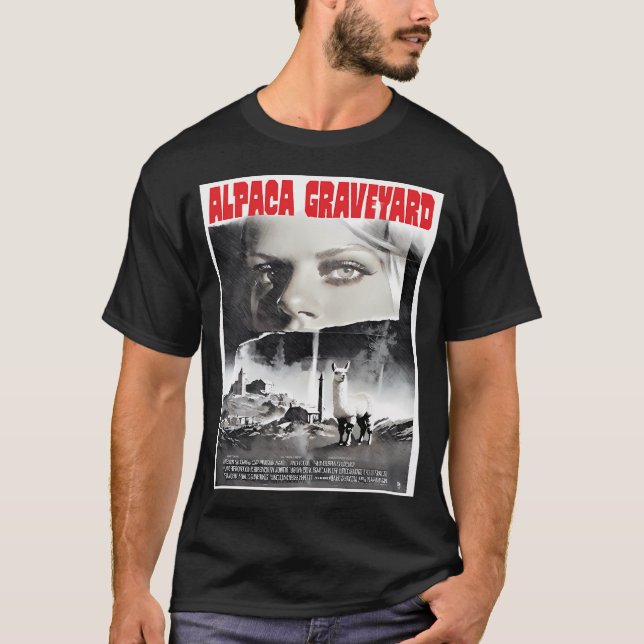 Alpaca Graveyard T Shirt (Framsida)