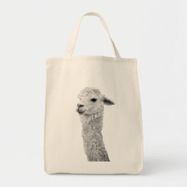 Alpaca hänger lös tygkasse