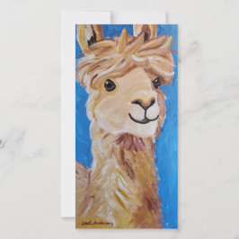 Alpaca in Blue Tack Kort