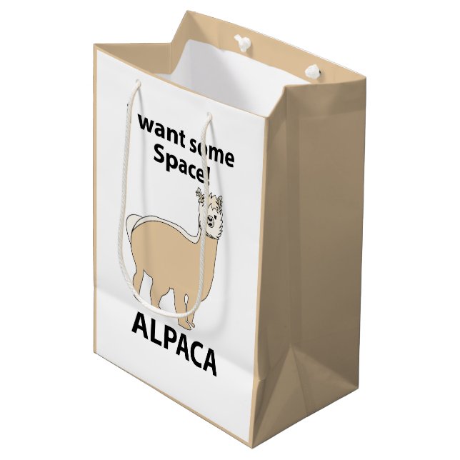 Alpaca Jag vill ha lite ledigt utrymme Alpaca (Framsidan Vinklad)