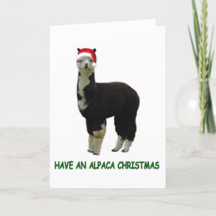 Alpaca-jul Helgkort