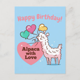 Alpaca Kärlek Vykort