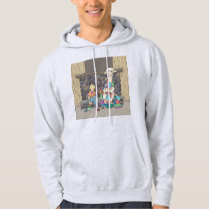 Alpaca Knitting Hoodie