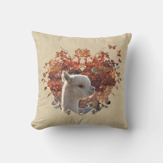 Alpaca kudder kudde (Framsida)