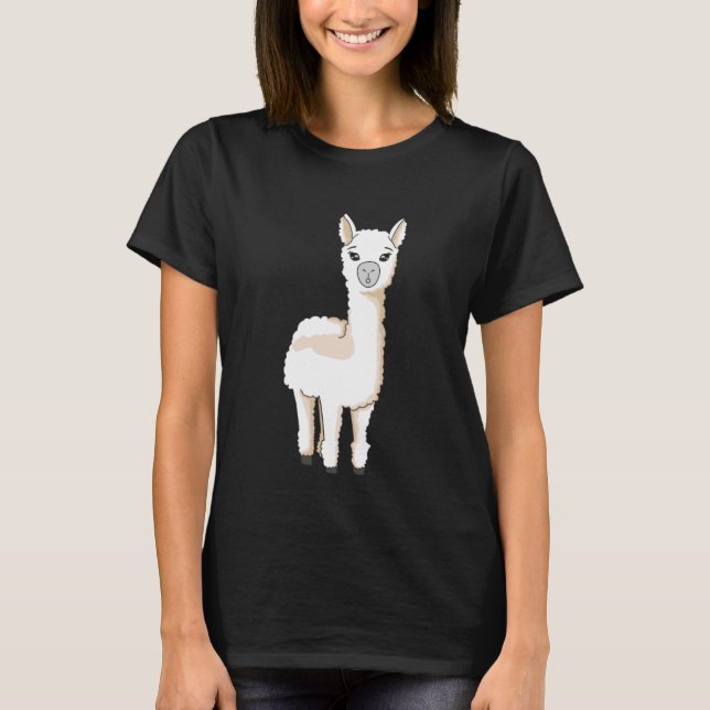 Alpaca Lama T Shirt (Framsida)