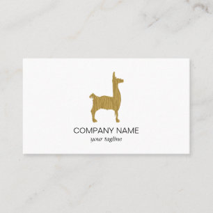 Alpaca lamaModern cute Animal Visitkort