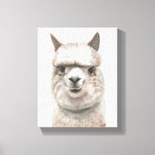 Alpaca ler konst för original för canvastryck
