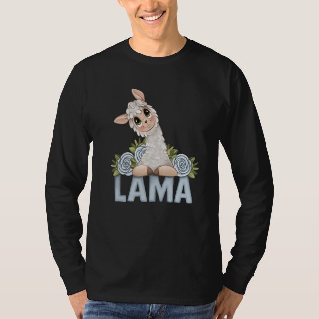 alpaca llama animal  animal t shirt (Framsida)