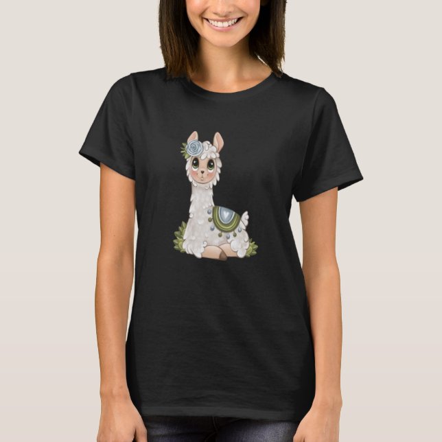 alpaca llama animal  graphic  1 t shirt (Framsida)