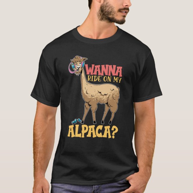 alpaca llama animal  quote  1 t shirt (Framsida)