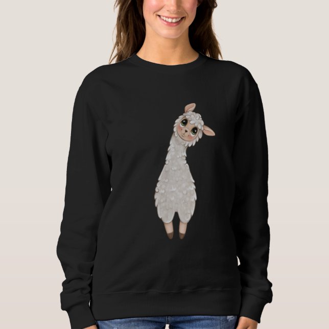 alpaca llama animal t shirt (Framsida)