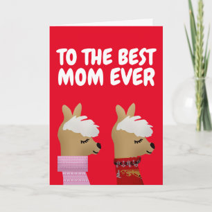 ALPACA LLAMA MORS DAG-KORT KORT