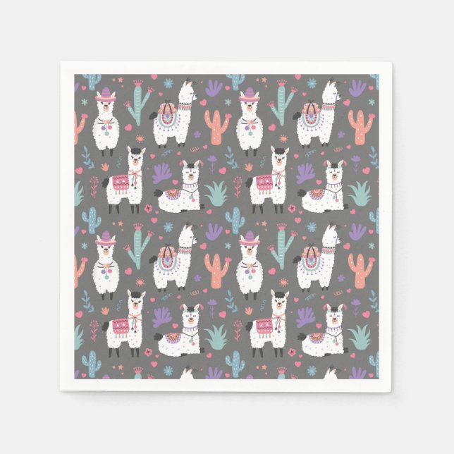 Alpaca/Llama Pappersservett (Framsidan)