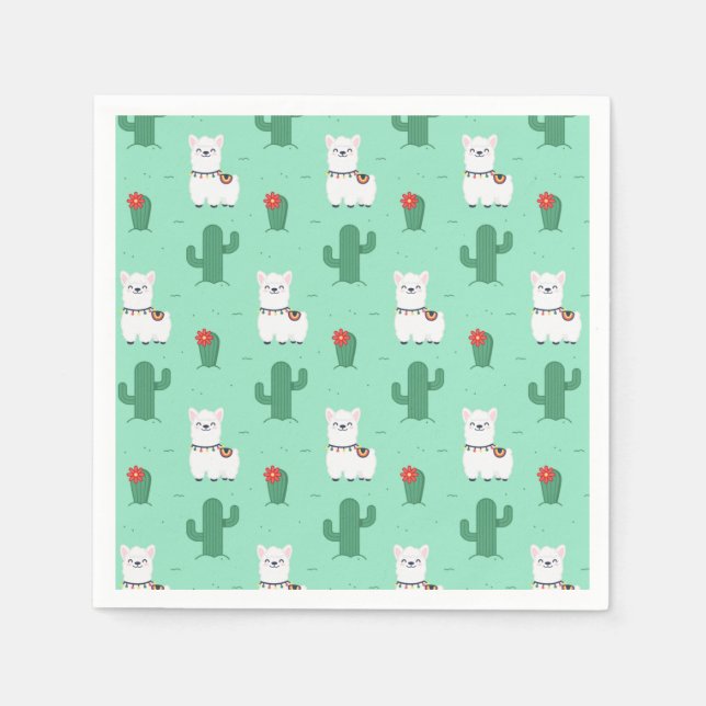 Alpaca/Llama Pappersservett (Framsidan)