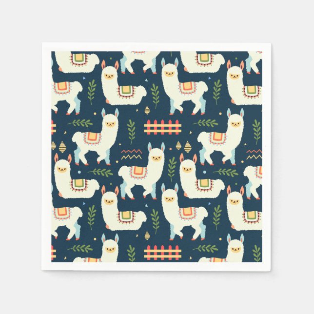 Alpaca/Llama Pappersservett (Framsidan)