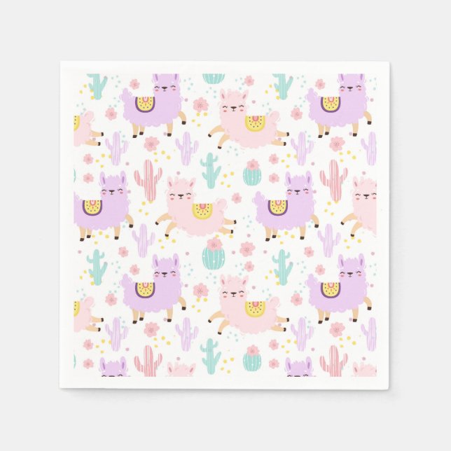 Alpaca/Llama Pappersservett (Framsidan)