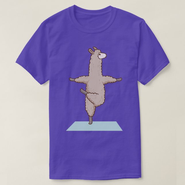 Alpaca Llama Yoga Sport Funny Gymnastics Gymnastic T Shirt (Design framsida)