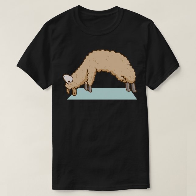 Alpaca Llama Yoga Sport Funny Gymnastics Gymnastic T Shirt (Design framsida)
