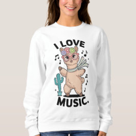 Alpaca love music t shirt