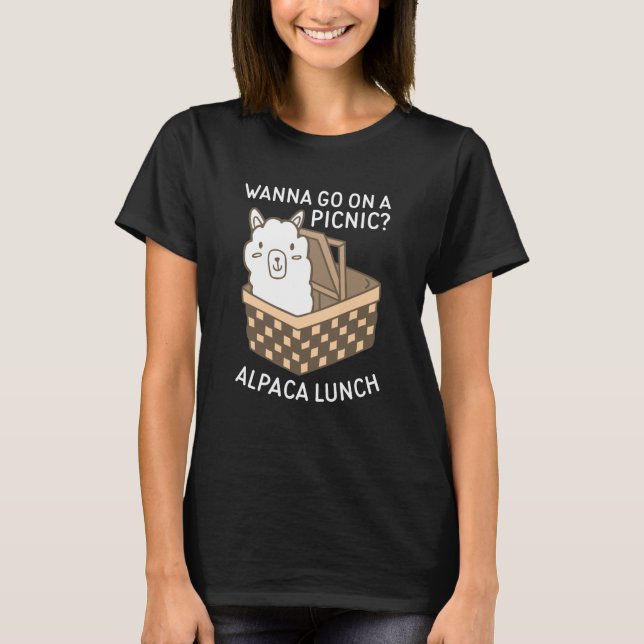 Alpaca Lunch T Shirt (Framsida)