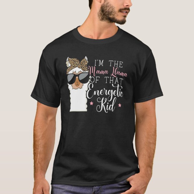 Alpaca Mamma Llama Kärlek Llama T Shirt (Framsida)