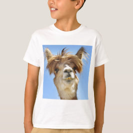 Alpaca med galet hår t-shirt