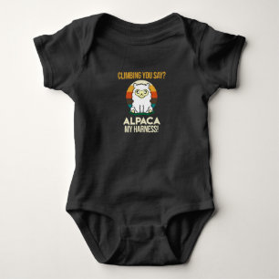 Alpaca My Harness Mountain Kliber Sten klättring T Shirt
