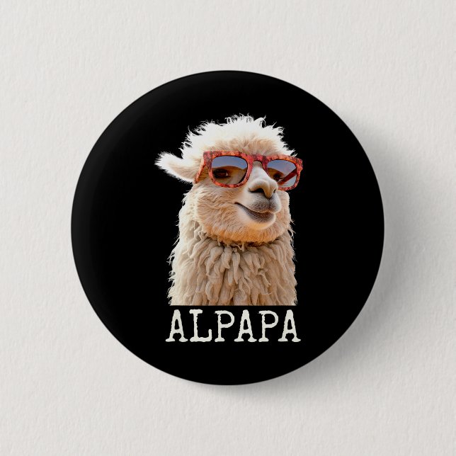 Alpaca Pappa Alpapa Lama Pappa Cute Alpaca Pappa F Knapp (Framsida)