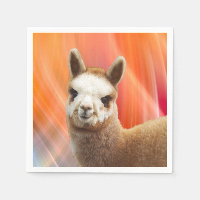 Alpaca Party Pappersservett (Framsidan)