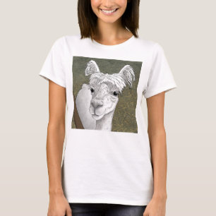 Alpaca Porträtt 2 T Shirt