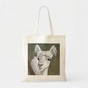 Alpaca Porträtt 2 Tygkasse