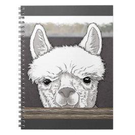 Alpaca Porträtt Anteckningsbok