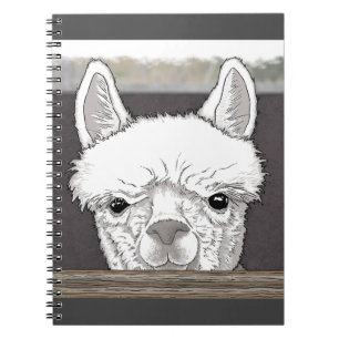 Alpaca Porträtt Anteckningsbok