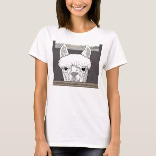 Alpaca Porträtt T Shirt