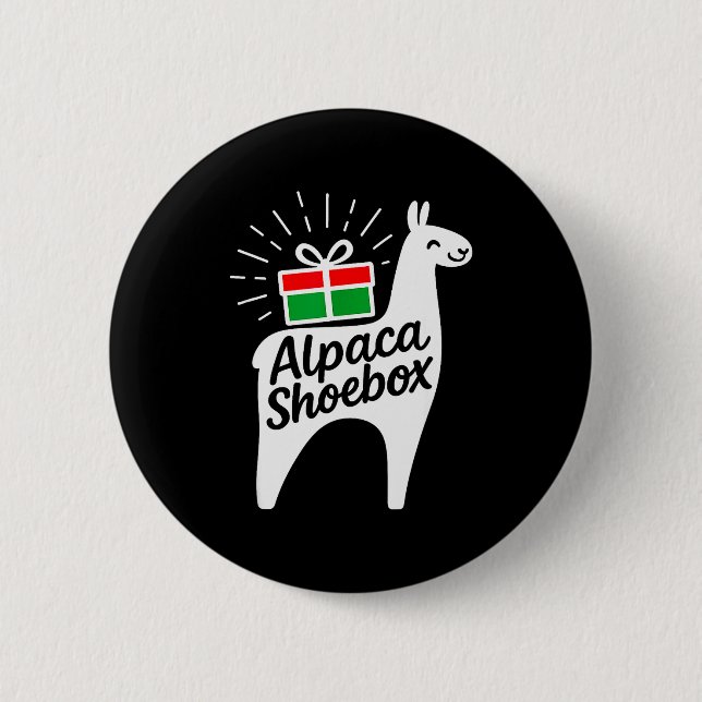 Alpaca Scute Ss Cute Ssbox Christmas Child Giving  Knapp (Framsida)