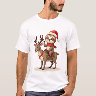 Alpaca Sloth jul T Shirt