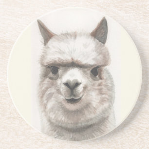 Alpaca Smiles Sandstone Naturlig Underlägg vatten