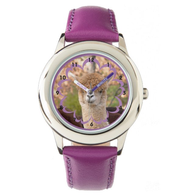 Alpaca Stainless Steel Lila Watch Armbandsur (Framsida)