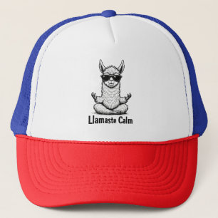 Alpaca Stanna Lugn Llamaste Loama Yoga Funny Keps