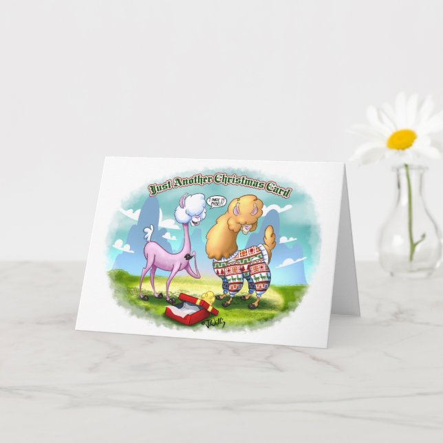ALPACA SVEARTER (matta) av Jeff Willis Art Kort (Liten växt)