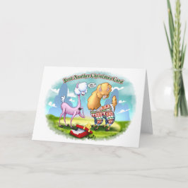ALPACA SVEARTER (matta) av Jeff Willis Art Kort