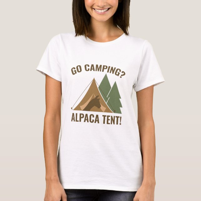 Alpaca Tält T Shirt (Framsida)