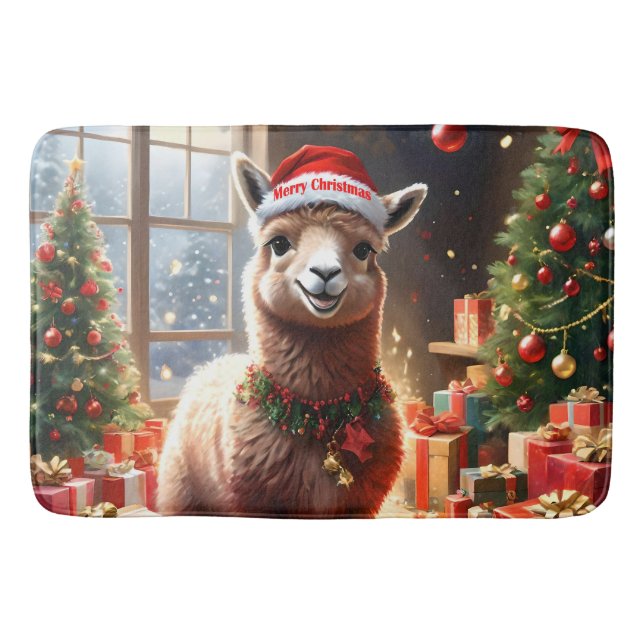 "Alpaca the Presenter: A julklapp" Badrumsmatta (Framsidan)